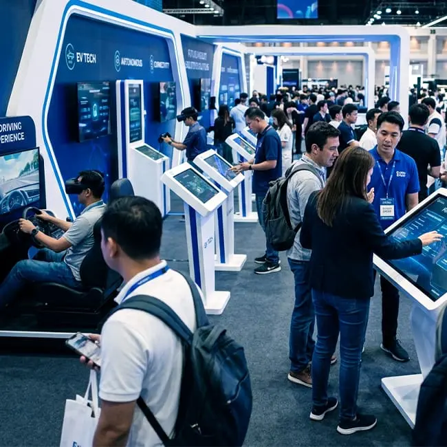 Exhibiciones de vehículos y tecnología